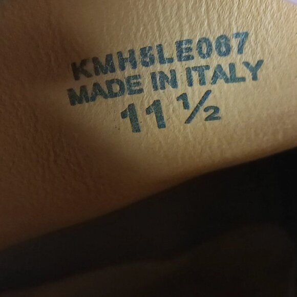 Kenneth Cole New York Mens Dress Shoes Size 11.5 Cognac Leather Oxford Lace up - Picture 10 of 11